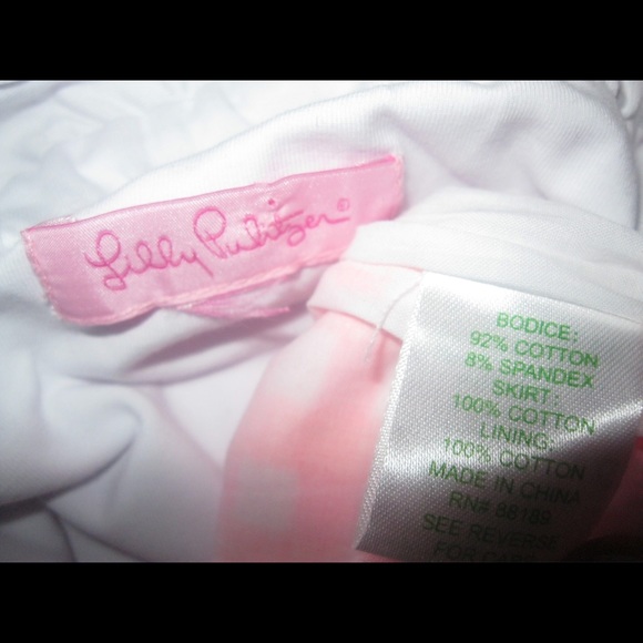 HP Lilly Pulitzer Yummy Melon Gingham Athens Dress - Picture 4 of 4