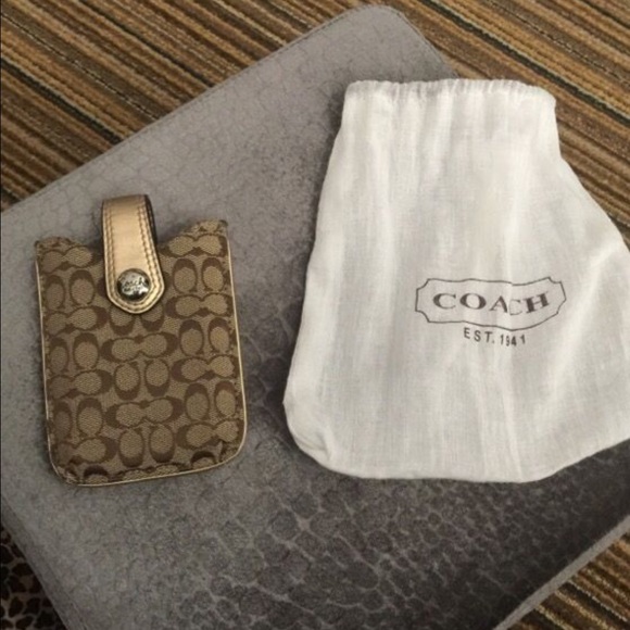 Coach case with dust bag