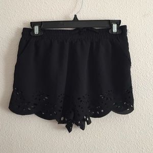 Brandy Melville black cutout shorts