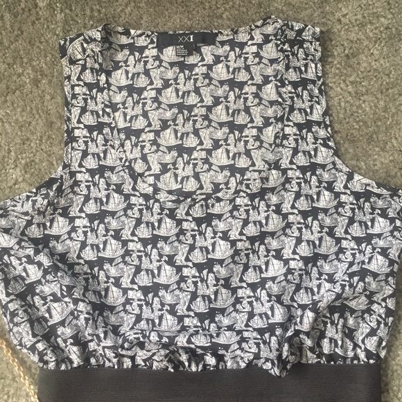 Nautical dark navy/black dress size medium - Picture 2 of 3