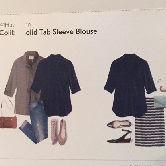 NWT 41hawthorn blue blouse medium