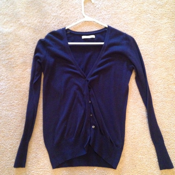 Old Navy Navy Colored Button-up Cardigan