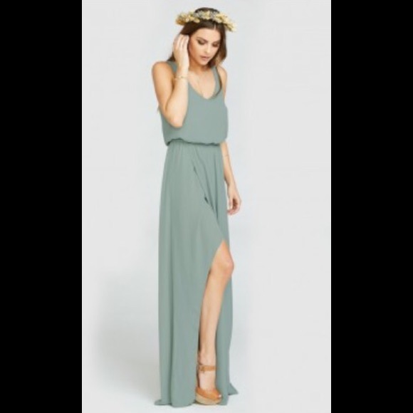 Kendall maxi dress - Silver safe crisp