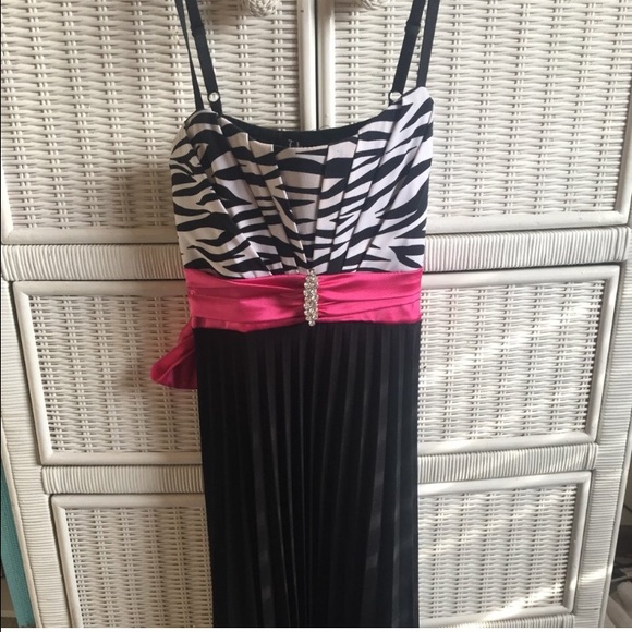 zebra formal dress
