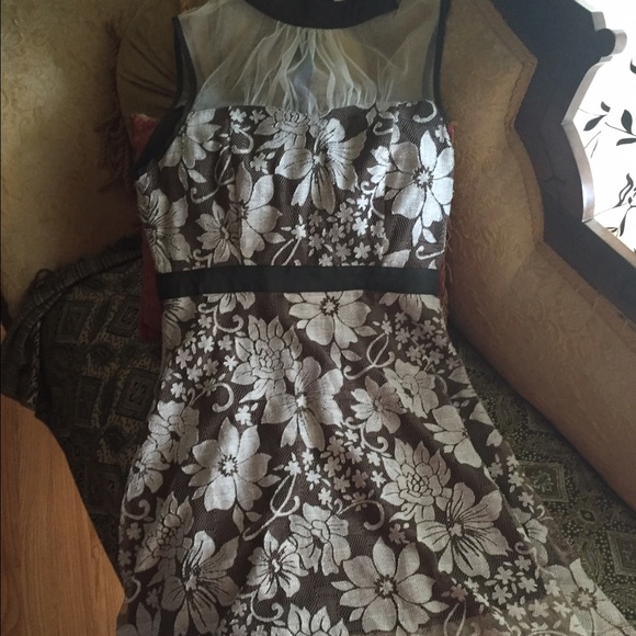 Brown lace dress!