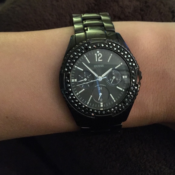 Women's Black Guess watch
