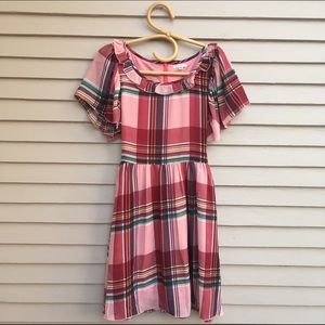 Pink plaid ModCloth dress