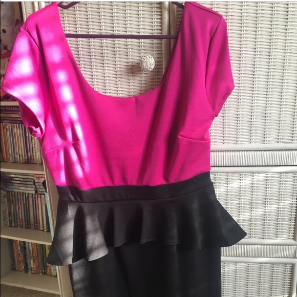 scoop-neck dress