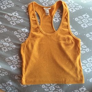 Forever 21 Cropped Racerback Tank Top