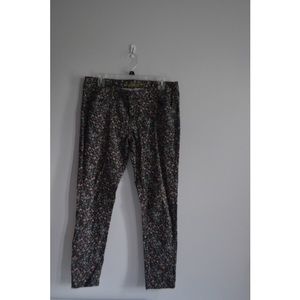 Floral jeans