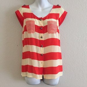 Anthropologie Odille stripe blouse