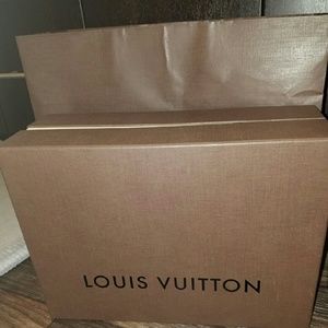Louis Vuitton shopping bag and box