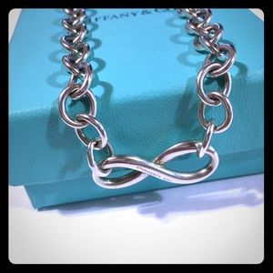 Authentic Tiffany and co infinity necklace