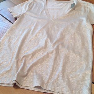 J Crew Vintage Cotton Rose Gold T size L. NWT