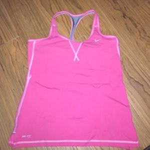 Nike Dri-fit Pink Workout Athletic Top Size Medium