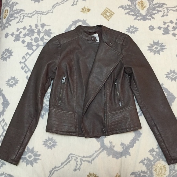 BB Dakota Size XS Brown Moto Jacket