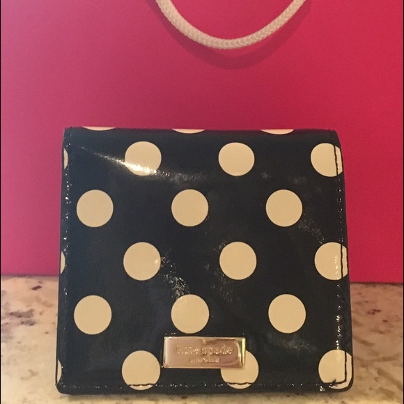 New Kate Spade Mini Polka Dot Wallet