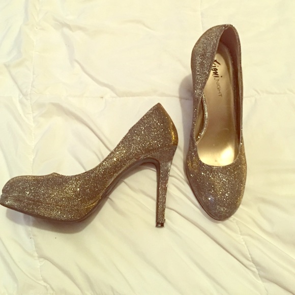 Pewter colored High Heels!!