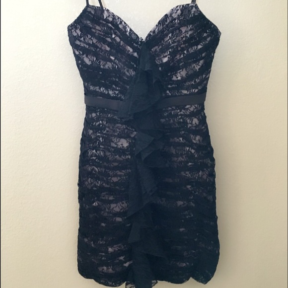 dbstudio David's Bridal Black Lace Dress
