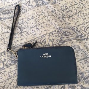NWOT blue coach Wristlet