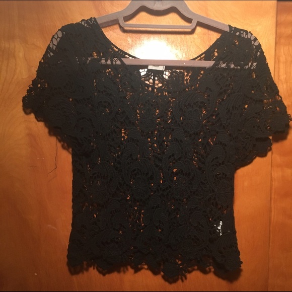 Black Crochet Top - Picture 2 of 3