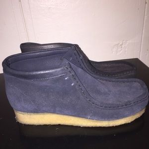 Navy Suede Wallabees