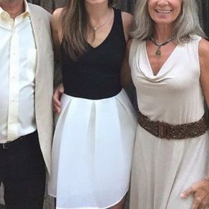 Black and white dress