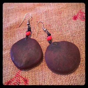 Natural seed earrings