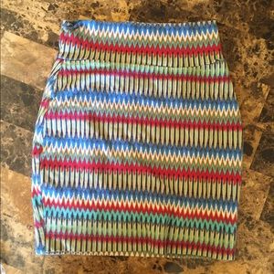 striped pencil skirt