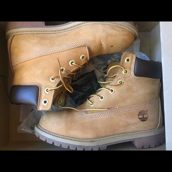 Junior Timberland® Premium 6-Inch Lace-Up Waterproof Boot Timberlands