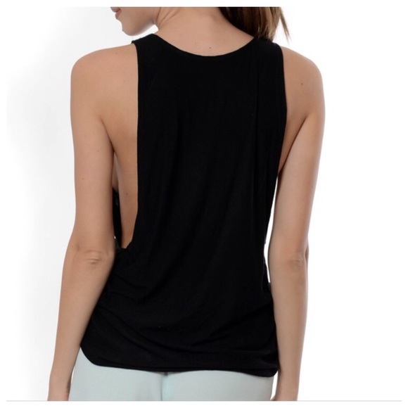 [LAST 1] • Basic Black Tank - Dropped Armholes - Picture 3 of 4