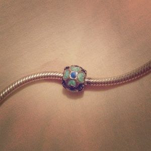Blue Flower Pandora charm