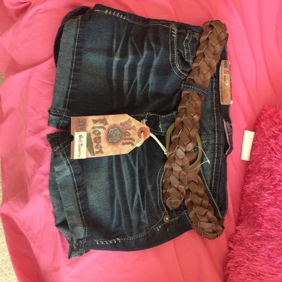 Denim shorts