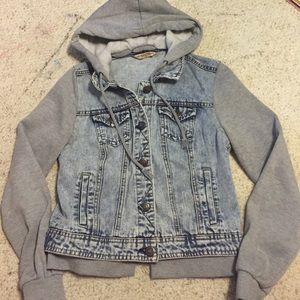 Jean jacket/ sweatshirt
