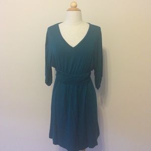 Teal Jersey Knit Dress
