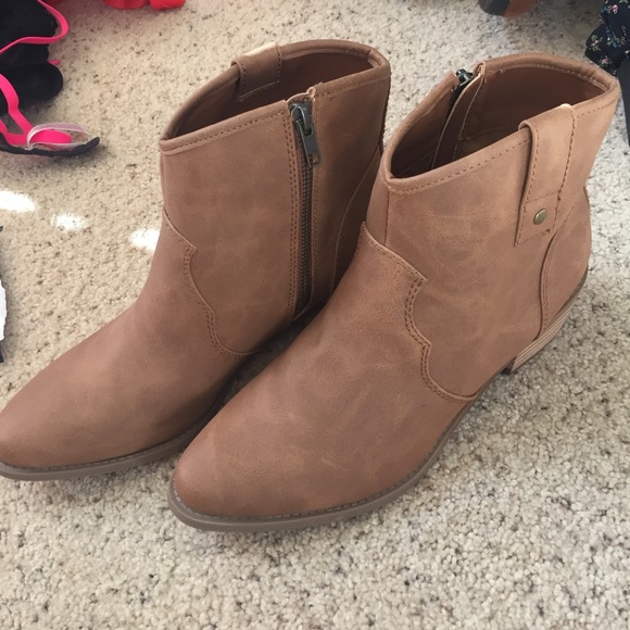 Brown booties