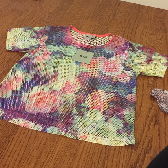 Floral crop top- ASOS
