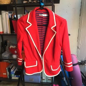 Red preppy blazer