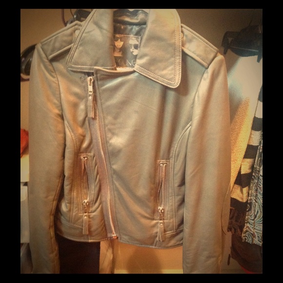 Young Fabulous & Broke Leather Motorcycle jacket