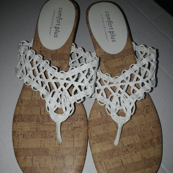 Comfort Plus white sandals size 11