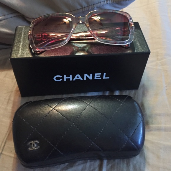 Authentic Chanel sunglasses with case