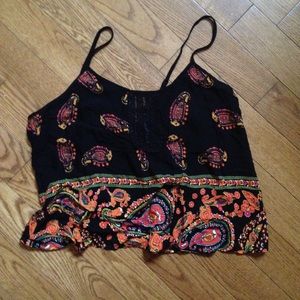 Paisley Crop Tank
