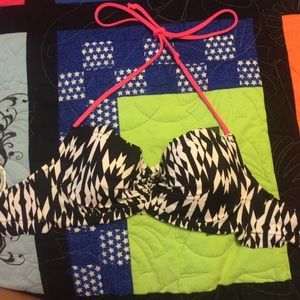 Tribal print bikini top