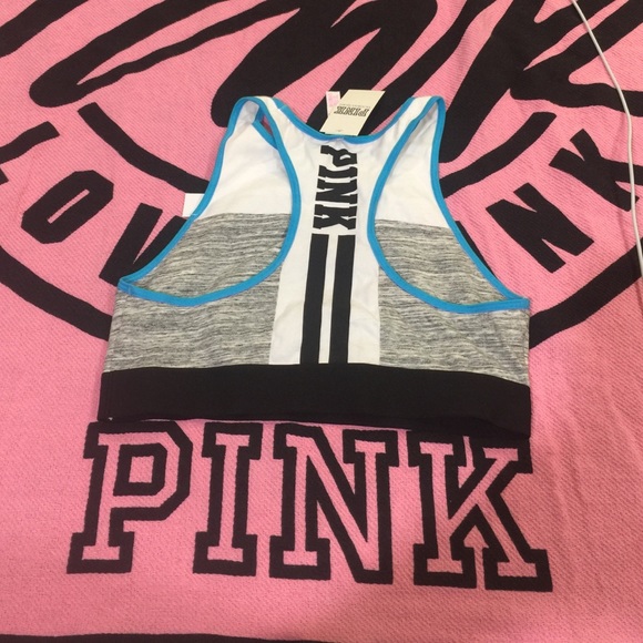 💕SALE💕VS PINK MEDIUM HIGH NECK BRA NWT❤️ - Picture 2 of 3