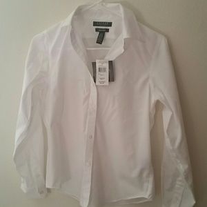 White Cotton Dress Shirt