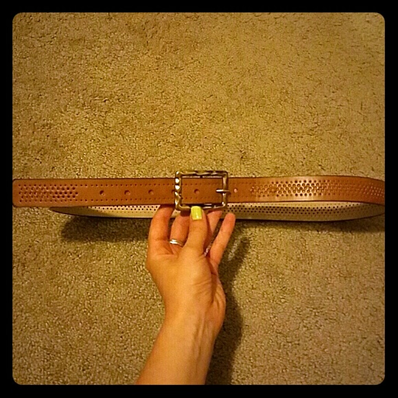 light brown belt