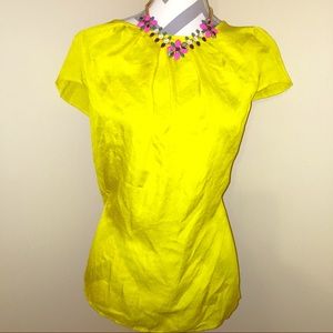 Ann Taylor canary shirt