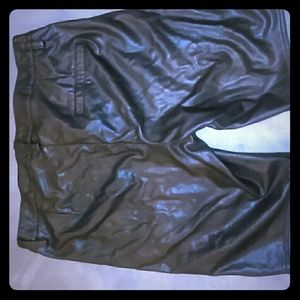 Size 12(42 Eur) h&m leather shorts