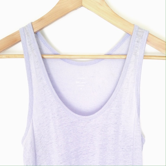 J. Crew Tops - J. Crew 100% Linen Lavender Tank Top