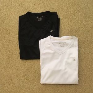 Lot of two Champion long sleeve workout tops
